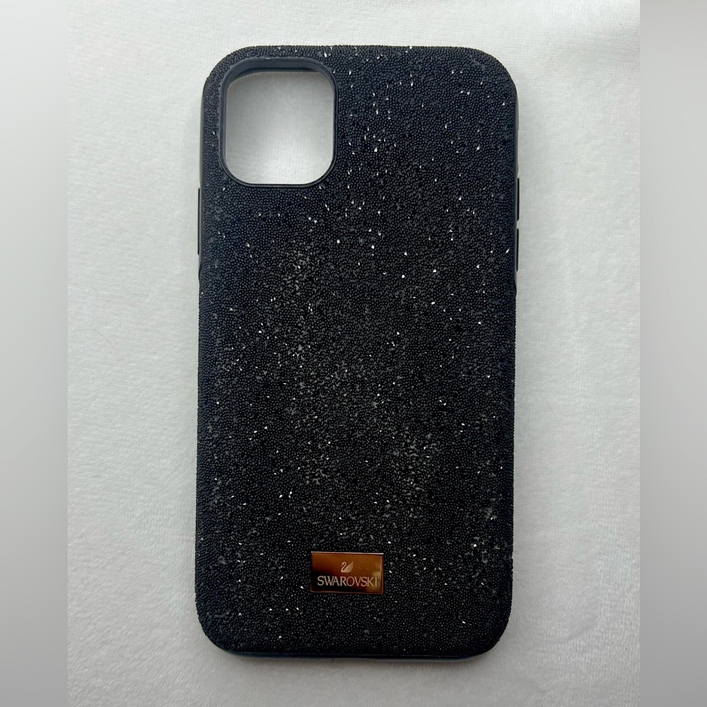 Swarovski iPhone 11 phone case, blackk sparkle